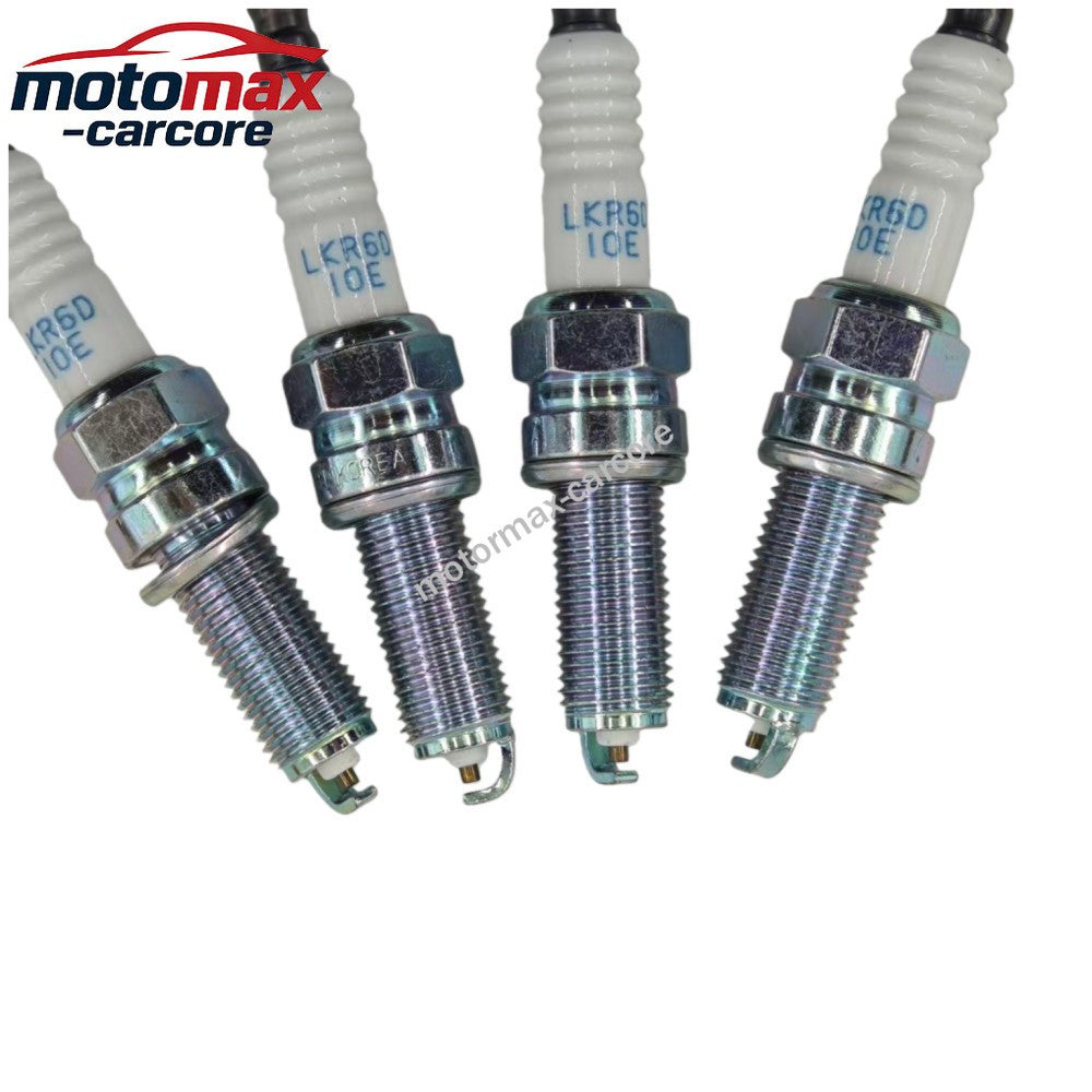 4PCS Spark Plugs 18843-10062 LKR6D10E For Hyundai Kia Accent Picanto Morning 6B93BC-57