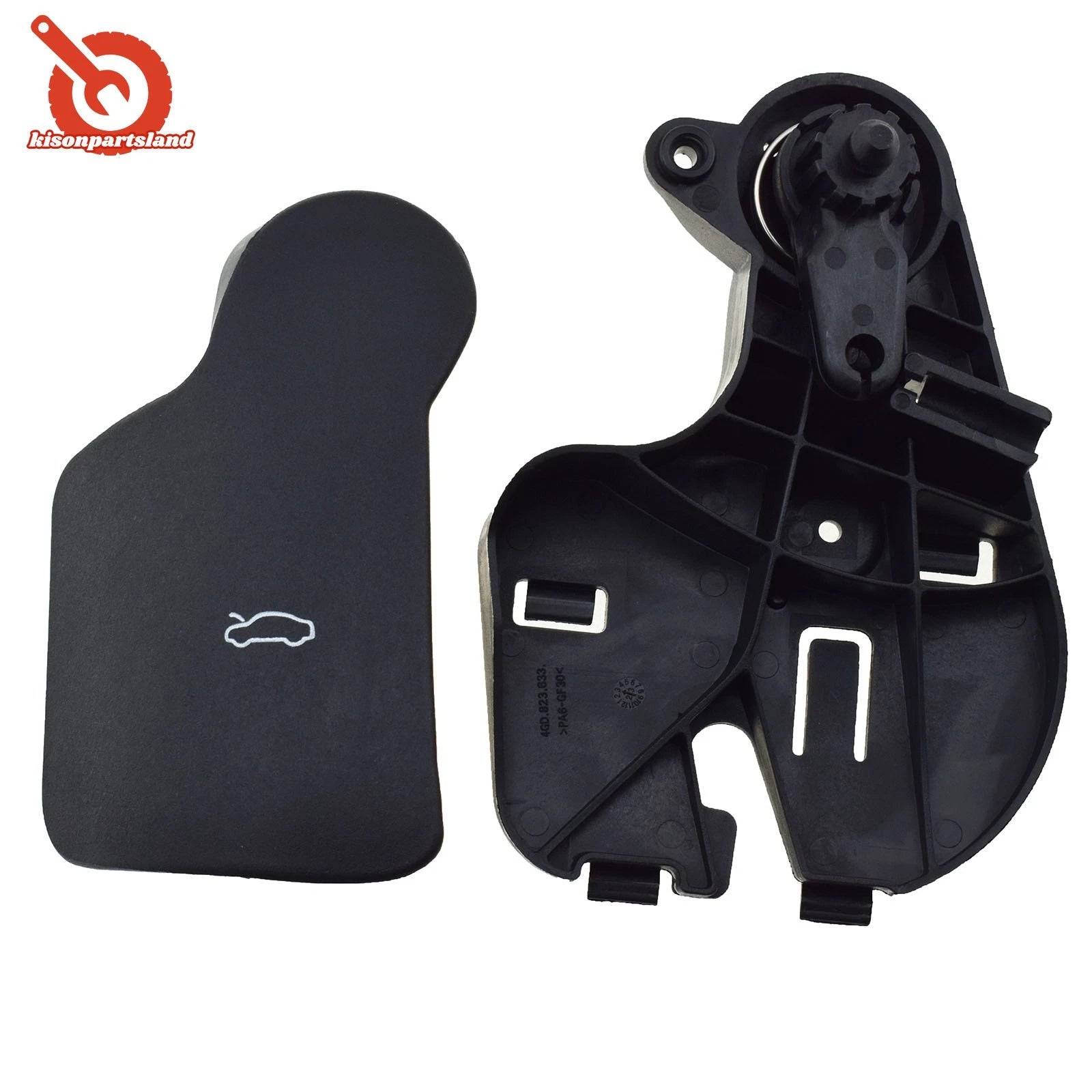 Hood Release Handle & Bonnet Release Lever Opener Set for AUDI A3 A4 A5 A6 A7 Q2 6B93BC-57