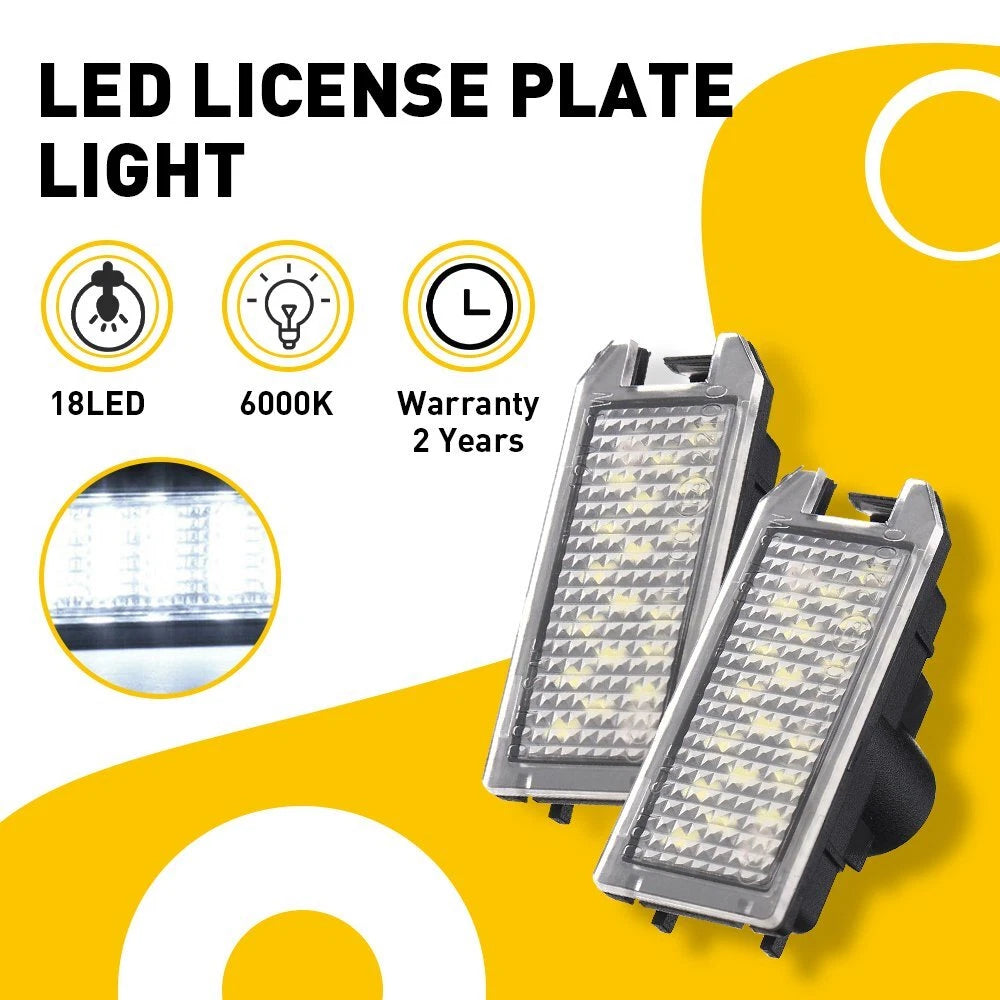 For Jeep Grand Cherokee Compass Patriot Fiat 500 Dodge LED License Plate Light A 6B93BC-57