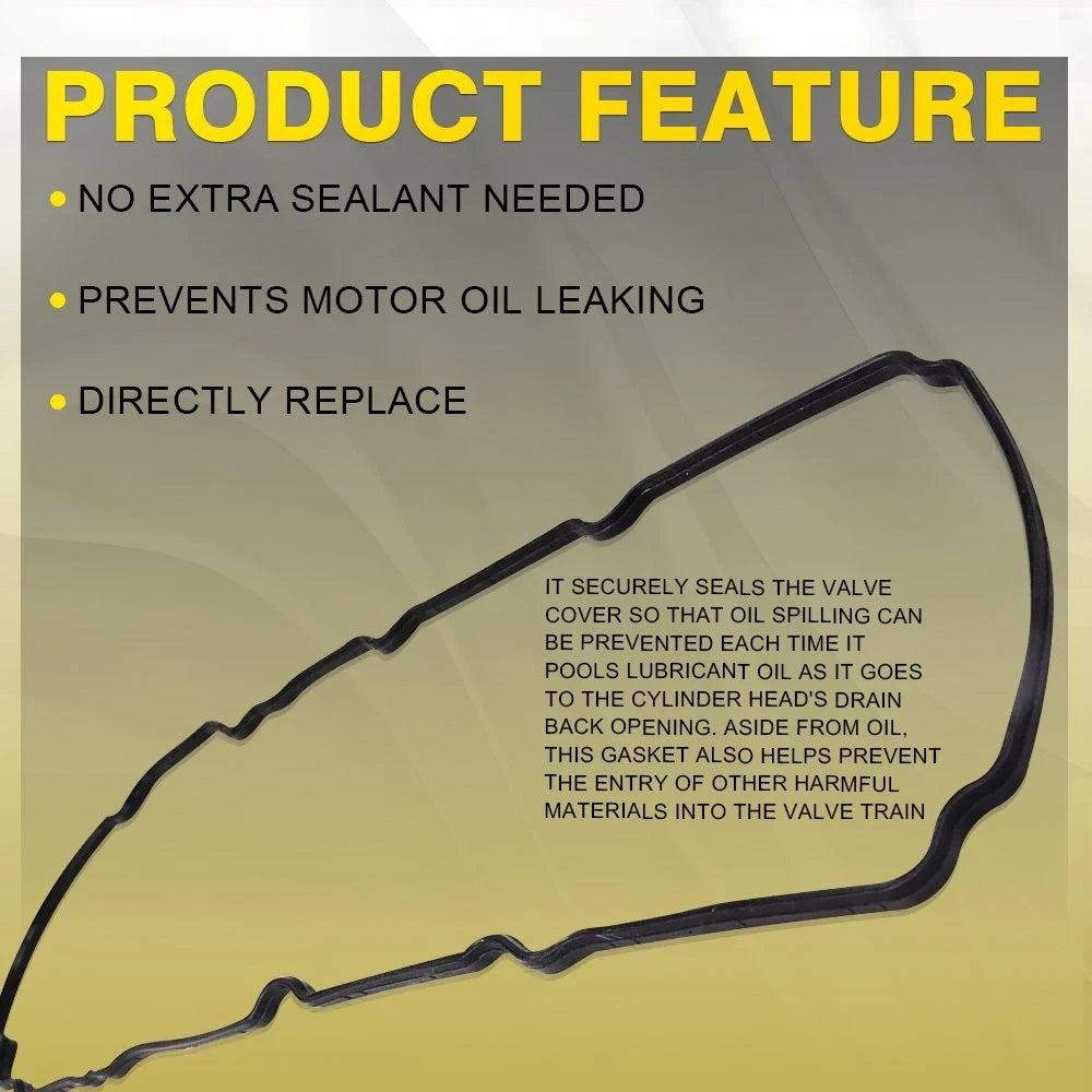 Valve Cover Gasket For 2010-12 Ford Fusion 2007-12 Lincoln MKZ 3.5L 3.7L 6Cyl EA 6B93BC-57