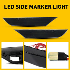 Smoked LED Bumper Side Lights Marker For 2003-2006 Infiniti Base G35 X Sedan 4DR 6B93BC-57