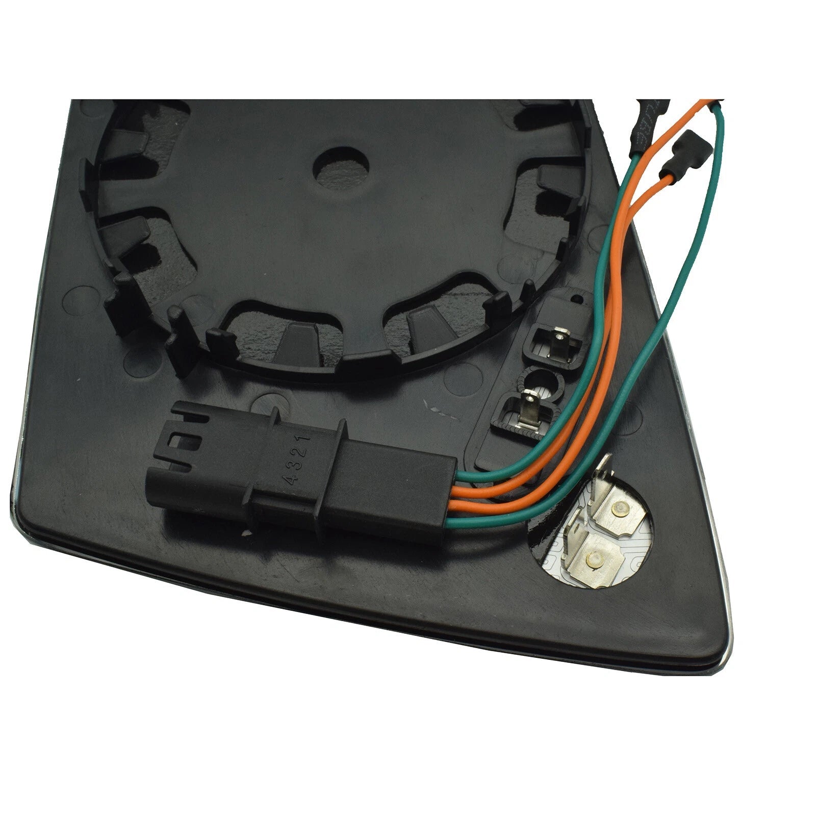 Right 4Pin Door Mirror Glass W/ Connector Heated For BMW E60 E61 E63 E64 2003-10 6B93BC-57