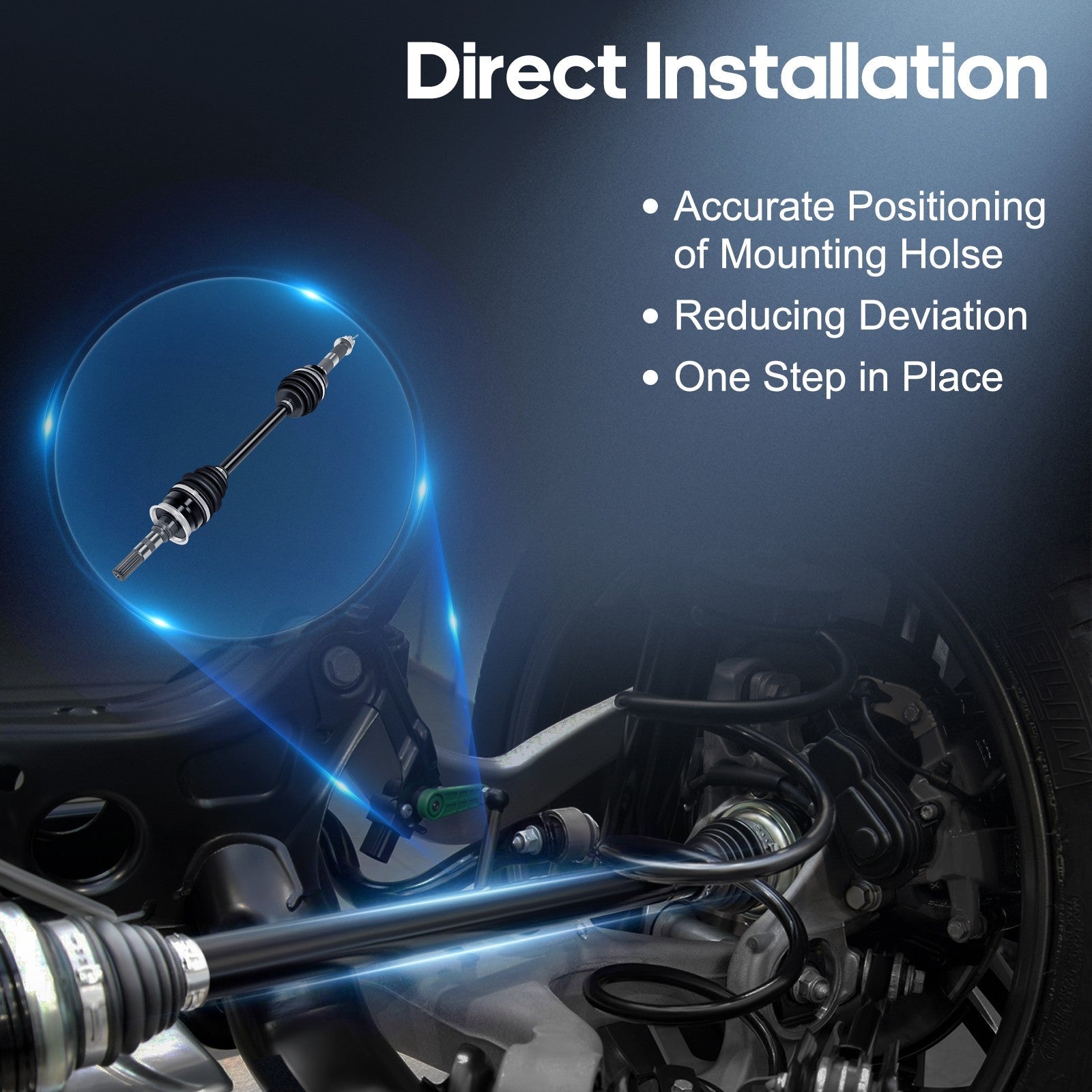 ECCPP CV Joint Axle Fits Kawasaki Mule 3010 2006-2008 Front Left/Right ECCPP