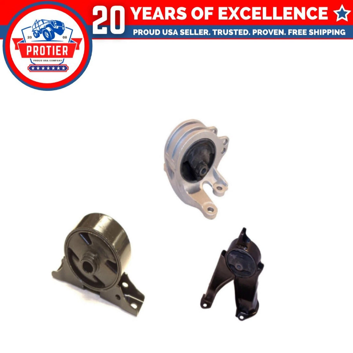 Engine Motor & Trans Mount 3PC Set Compatible for 2004-2011 Mitsubishi Endeavor 6B93BC-57