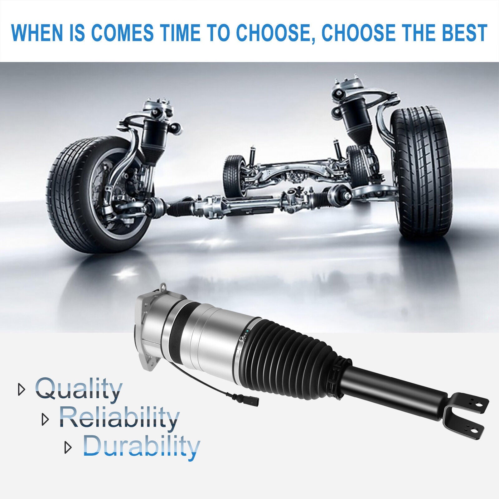 1Pcs Rear Air Suspension Strut Shock For Continental Flying Spur GT GTC Phaeton 6B93BC-57