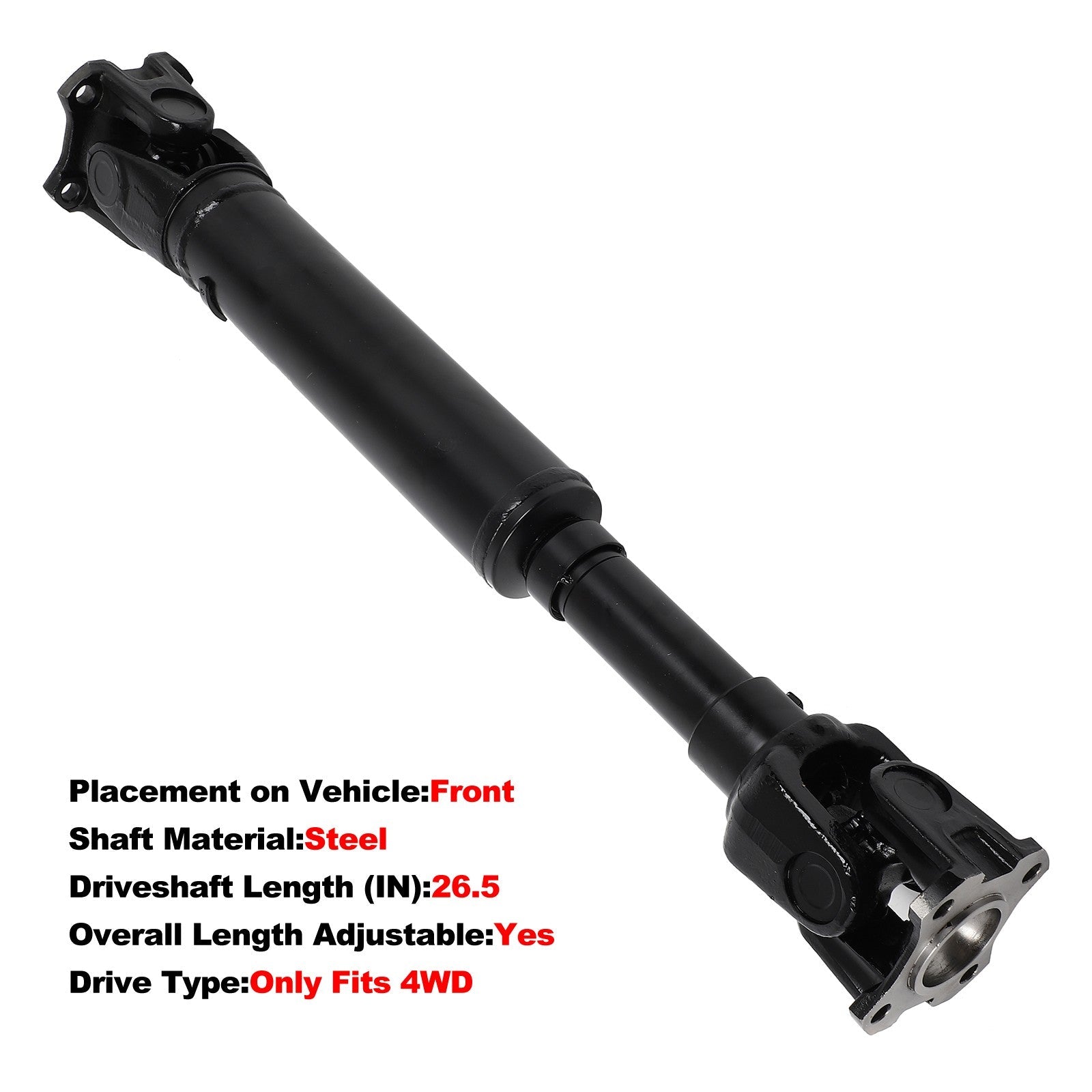 ECCPP Front Driveshaft For Nissan Pathfinder 1996-2004 4WD 938-030 65-9480 ECCPP