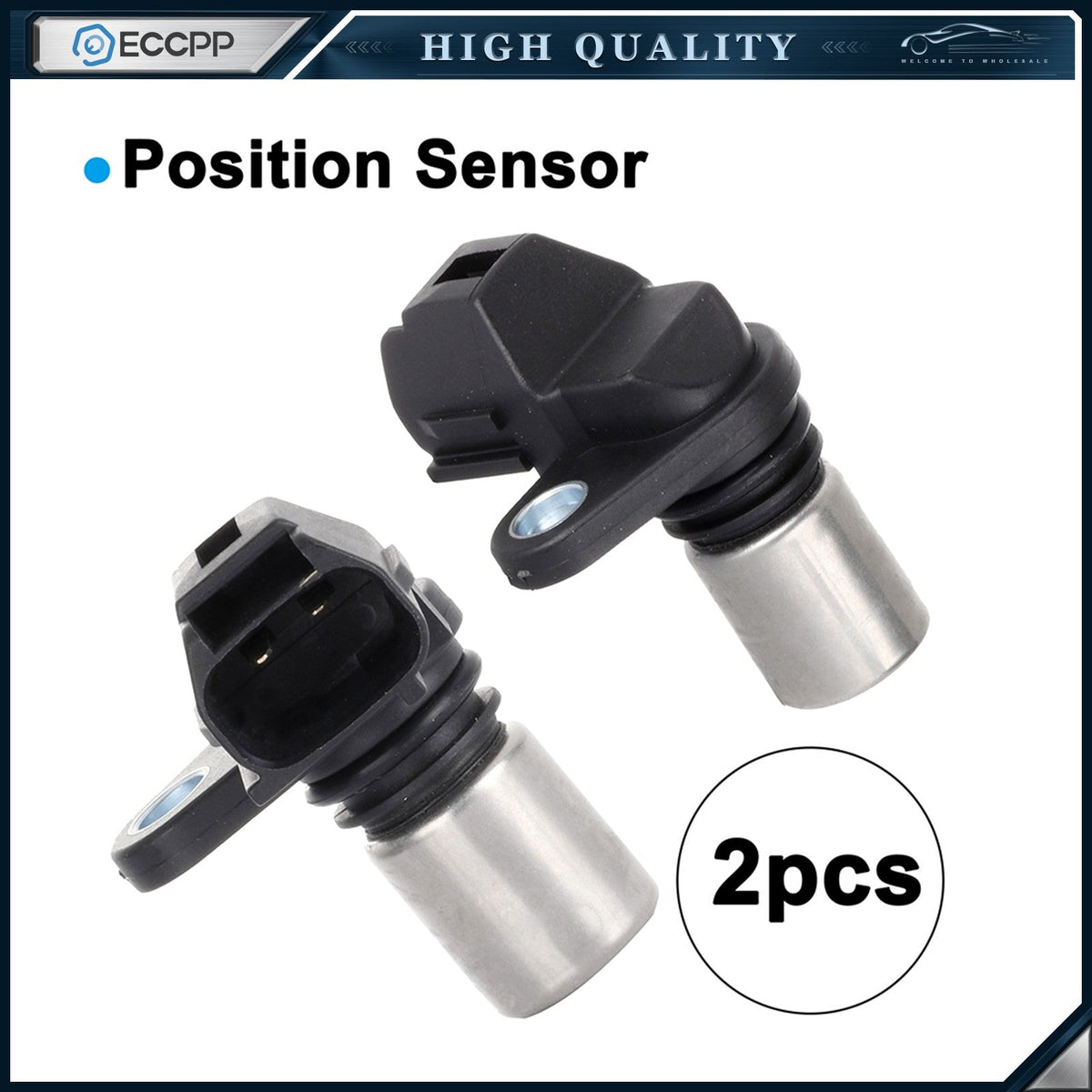 ECCPP 2PCS Crankshaft Position Sensor PC585 For 2002-11 VOLVO 2.4L 2.5L TURBO ECCPP