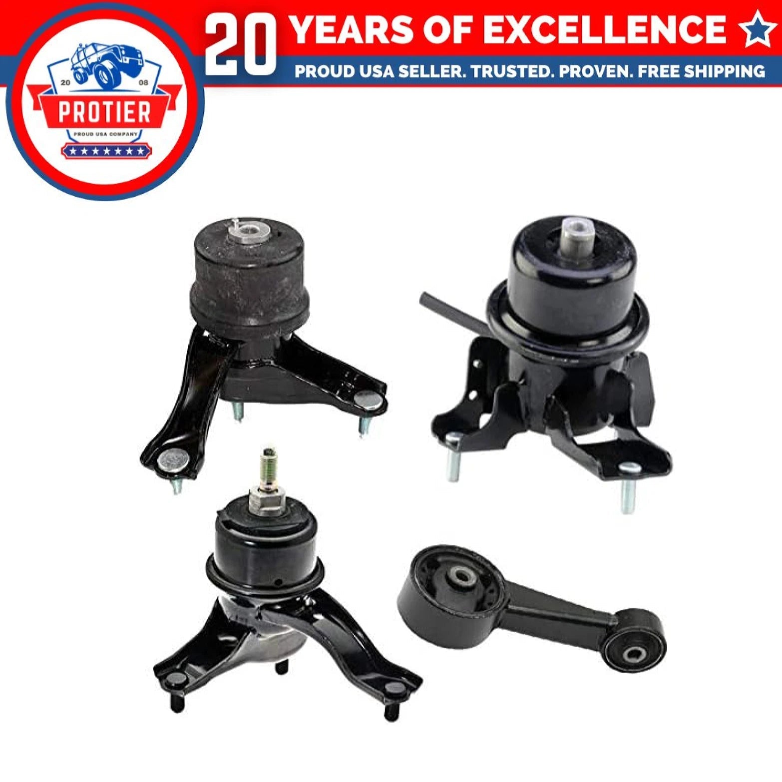 Fits 2008-2012 Toyota Avalon 3.5L w/AUTO Engine Motor & Transmission Mount set 6B93BC-57
