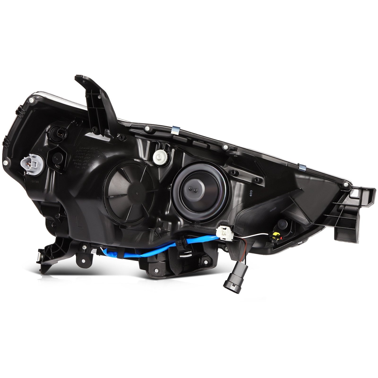 Pair Kit LED Headlights Assembly For 2014-2021 Toyota 4Runner 4.0L Black Amber 6B93BC-57
