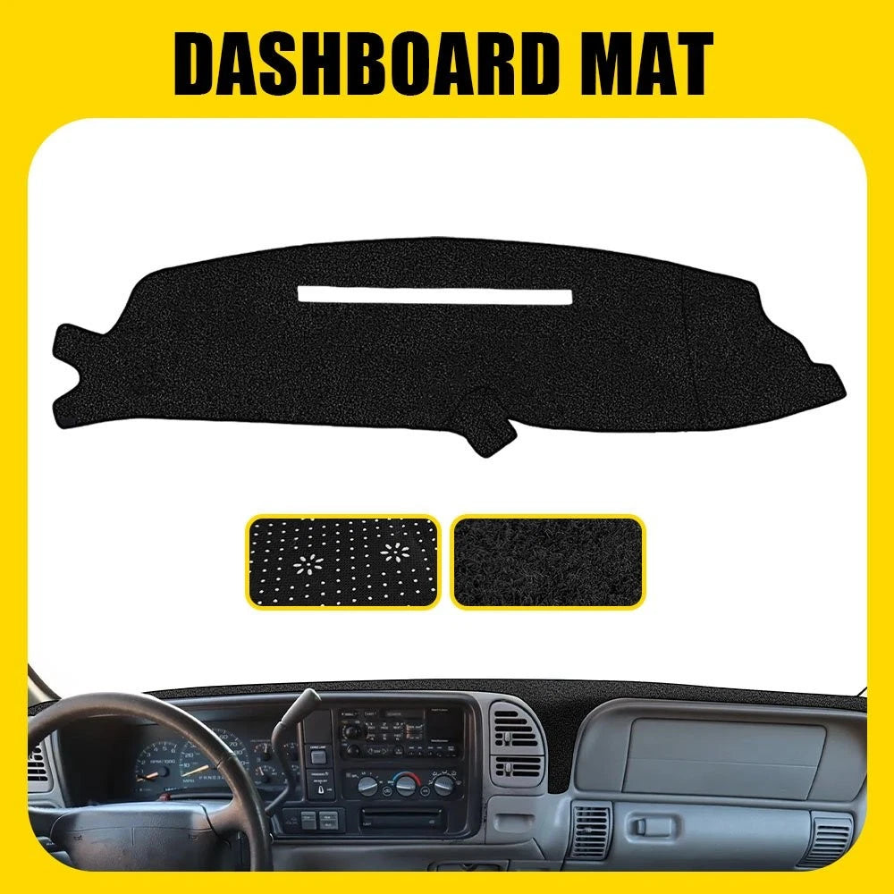 Black Dash Mat Dashboard Cover For Chevy Silverado C1500 C2500 C3500 1997 1998 A 6B93BC-57
