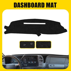 Black Dash Mat Dashboard Cover For Chevy Silverado C1500 C2500 C3500 1997 1998 A 6B93BC-57
