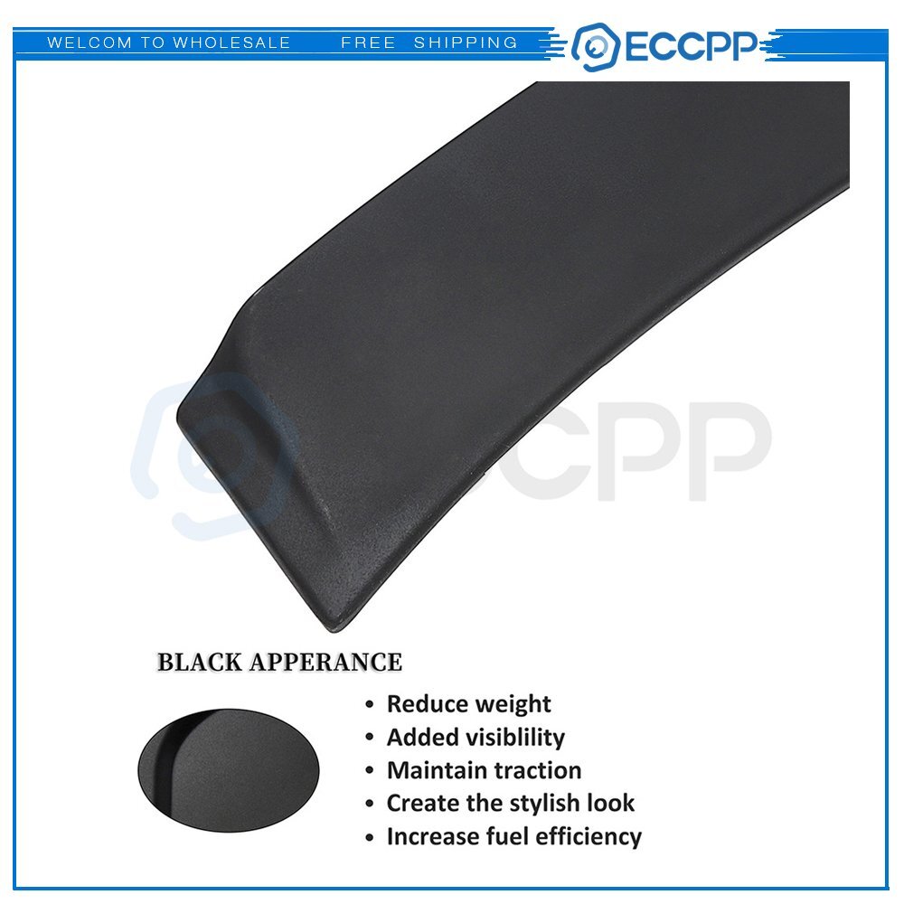 Black Window Roof Wing Spoiler Visor Fits 2006-12 IS250 IS350 VIP 6B93BC-57