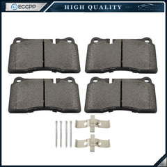 Front Semi-Metallic Brake Pads for 2014 - 2016 2017 Volkswagen Touareg 6B93BC-57