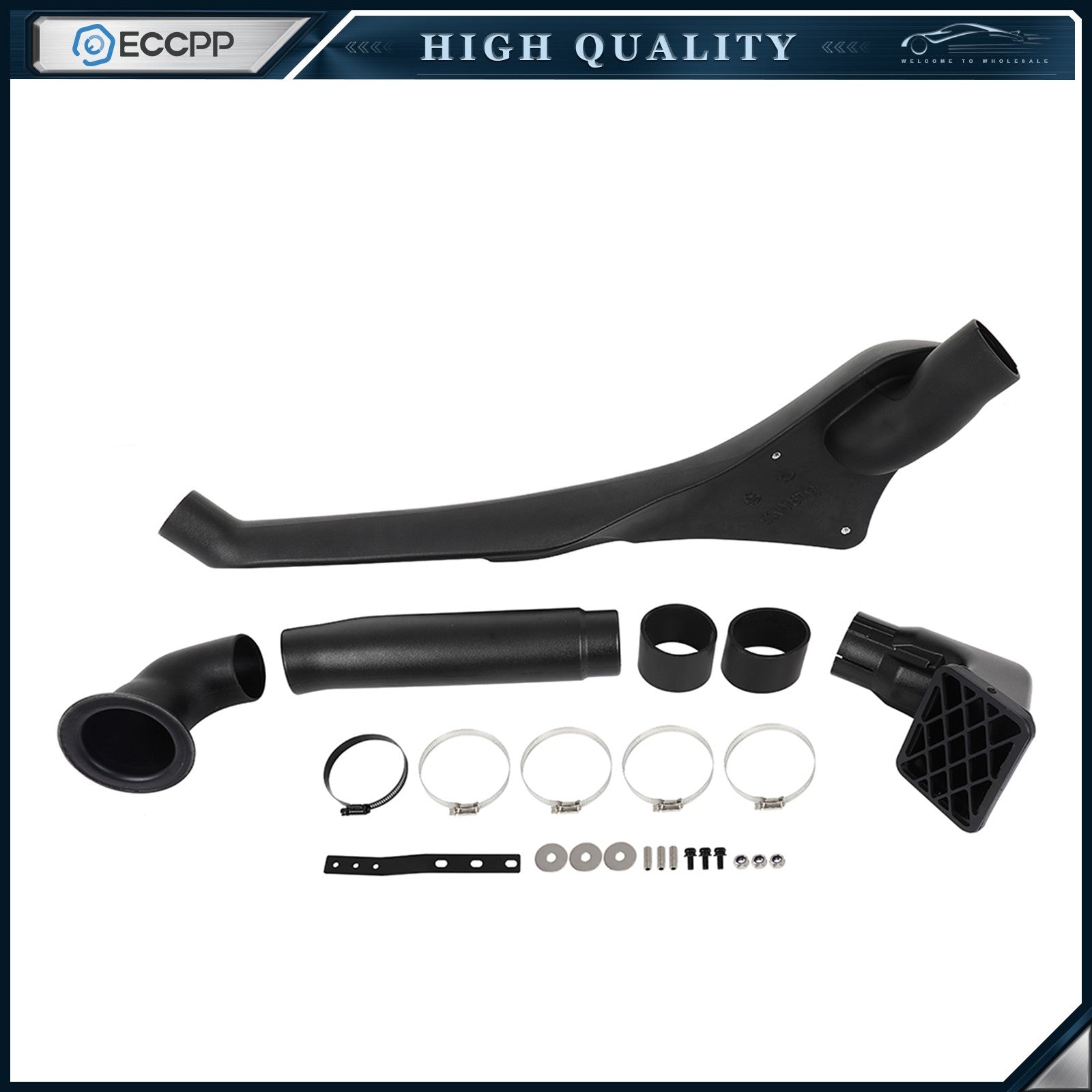 Snorkel Kit Black Raised Air Intake Fits Nissan Patrol Gu Y61 2.8-4.2-4.8 L 6B93BC-57