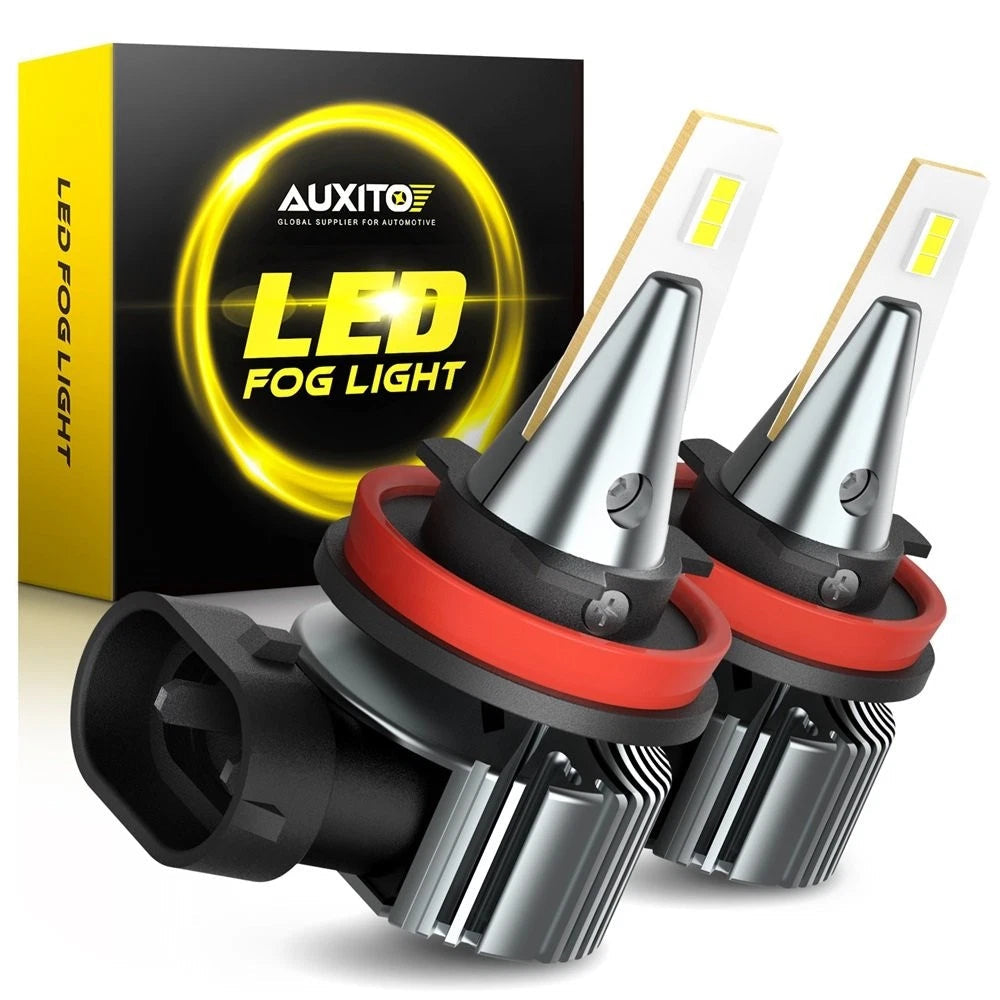 AUXITO LED Fog Light H8 Bulb H16 H11 Fog Light Bulb White 6500K High Power Lamps AUXITO