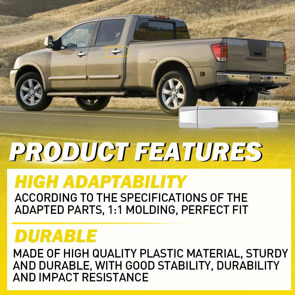 Chrome Exterior Door Handle Front Passenger RH for 2004-15 Nissan Armada Titan A 6B93BC-57