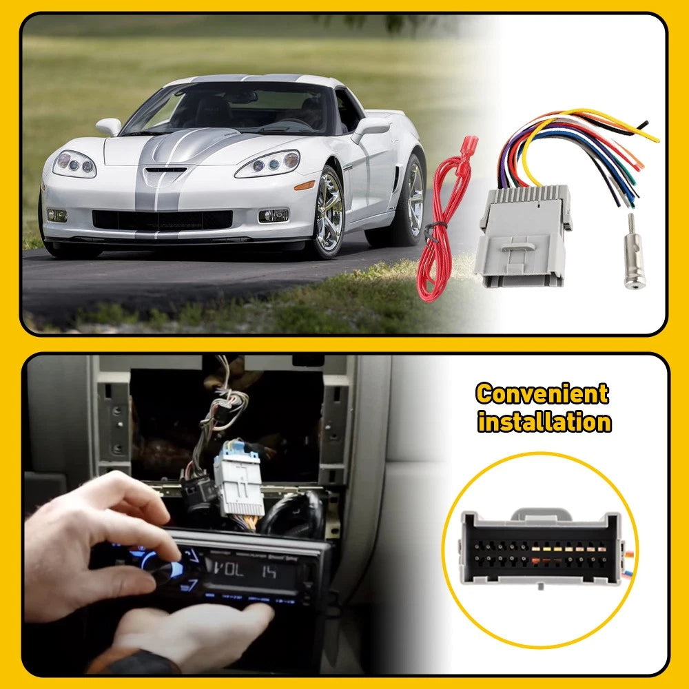 For Chevy Silverado 2003-2006 Car Stereo Radio Wiring Harness Adapter Connector 6B93BC-57