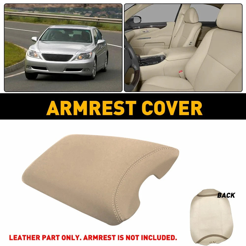Fits 2007-2012 Lexus LS460 Leather Center Console Armrest Lid Cover Alabaster EA 6B93BC-57