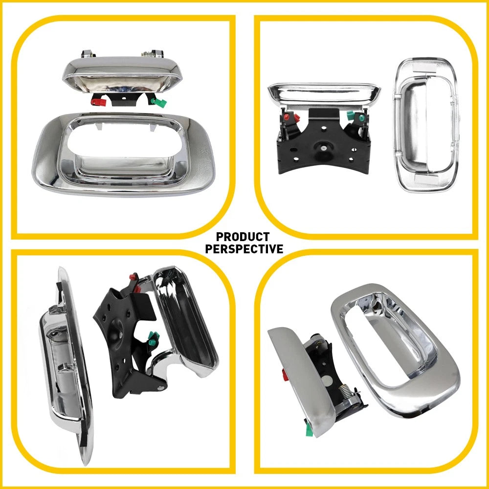 CHROME Rear Tailgate Handle Bezel & for 1999-2006 Silverado Sierra 1500 2500 6B93BC-57