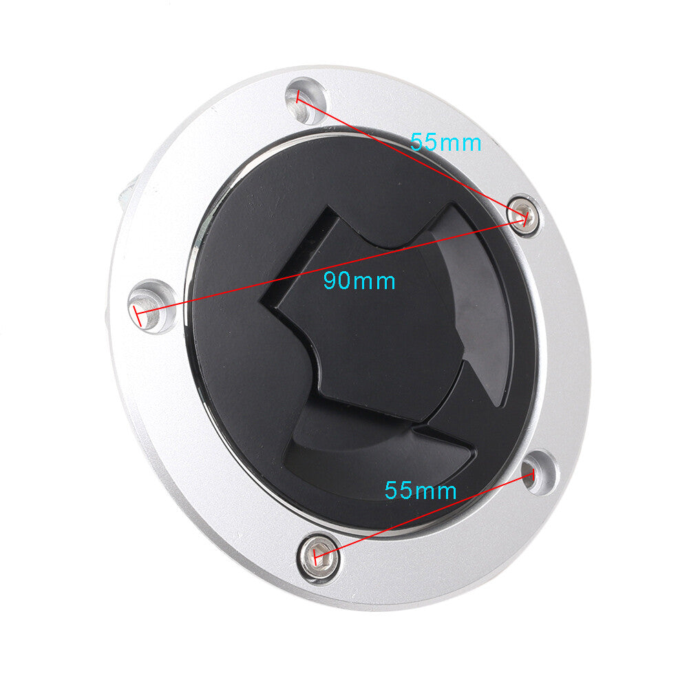 Fuel Gas Tank Cap Lock with Keys for Kawasaki Concours 14 ZG1400 2008-2022 Z750 6B93BC-57