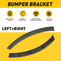 2pcs Front Bumper End Caps For Toyota RAV4 2016-2018 Textured Right & Left EOA 6B93BC-57