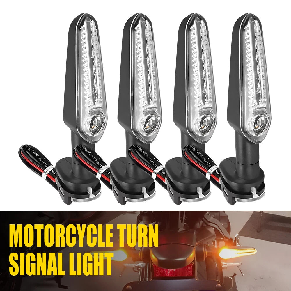 4X Front Rear LED Turn Signal Light For Yamaha FZS FZ-25 MT-07 XSR 700 YZF R15 A 6B93BC-57