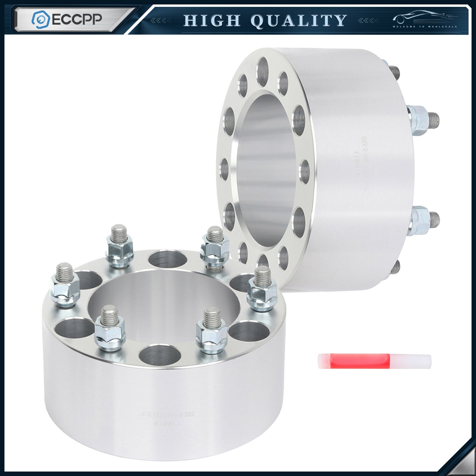 2 Pcs 3" 6x5.5 Wheel Spacers 12x1.5 For Toyota Tacoma Pickup 4Runner FJ Cruiser 6B93BC-57