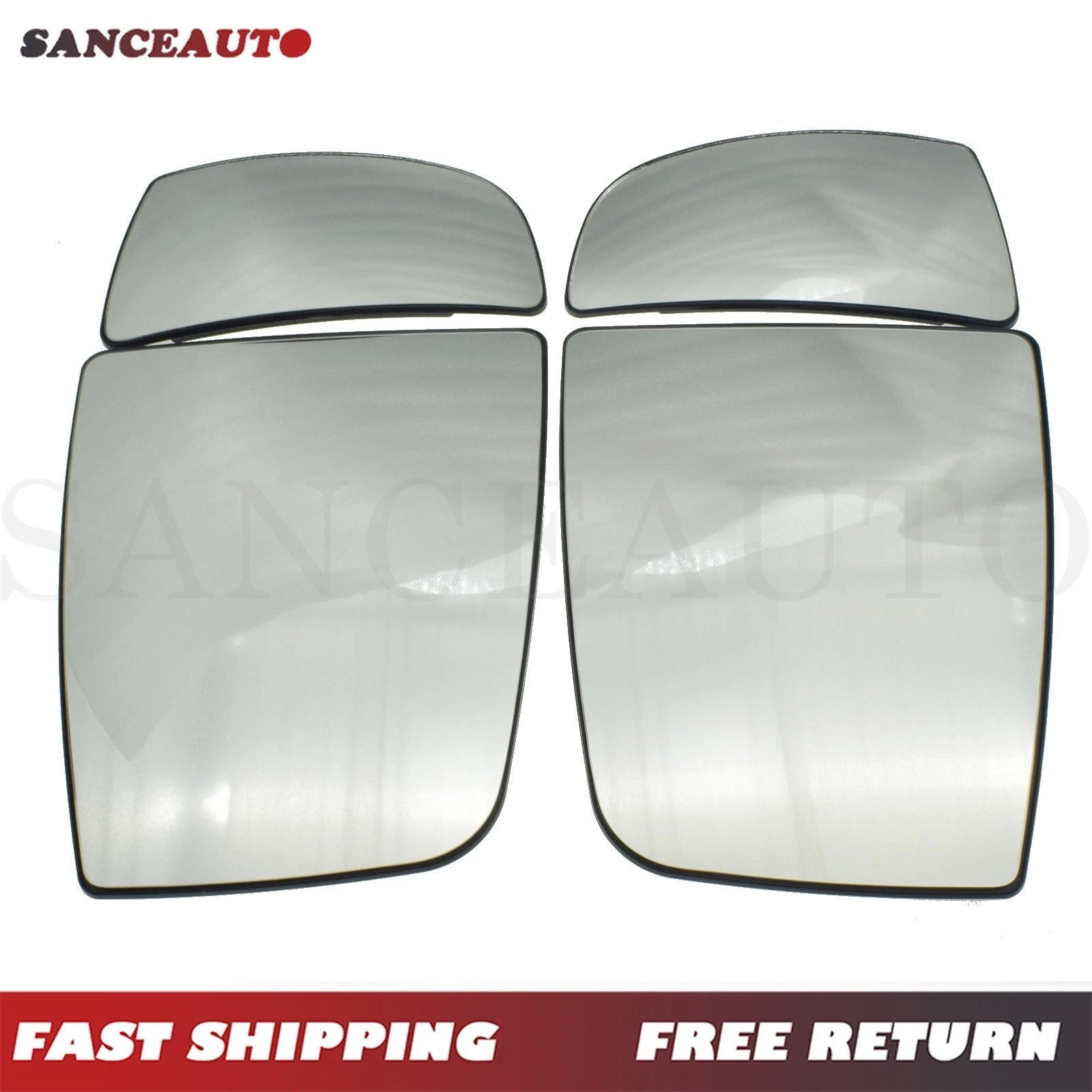 Lower & Upper LH RH Wing Mirror Glass Heated For Ford Transit 150 250 350 15-22 6B93BC-57