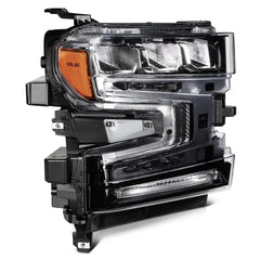 Pair Kit Headlights Assembly For 2019-2021 Chevrolet Silverado 1500 Black Amber KOEEP