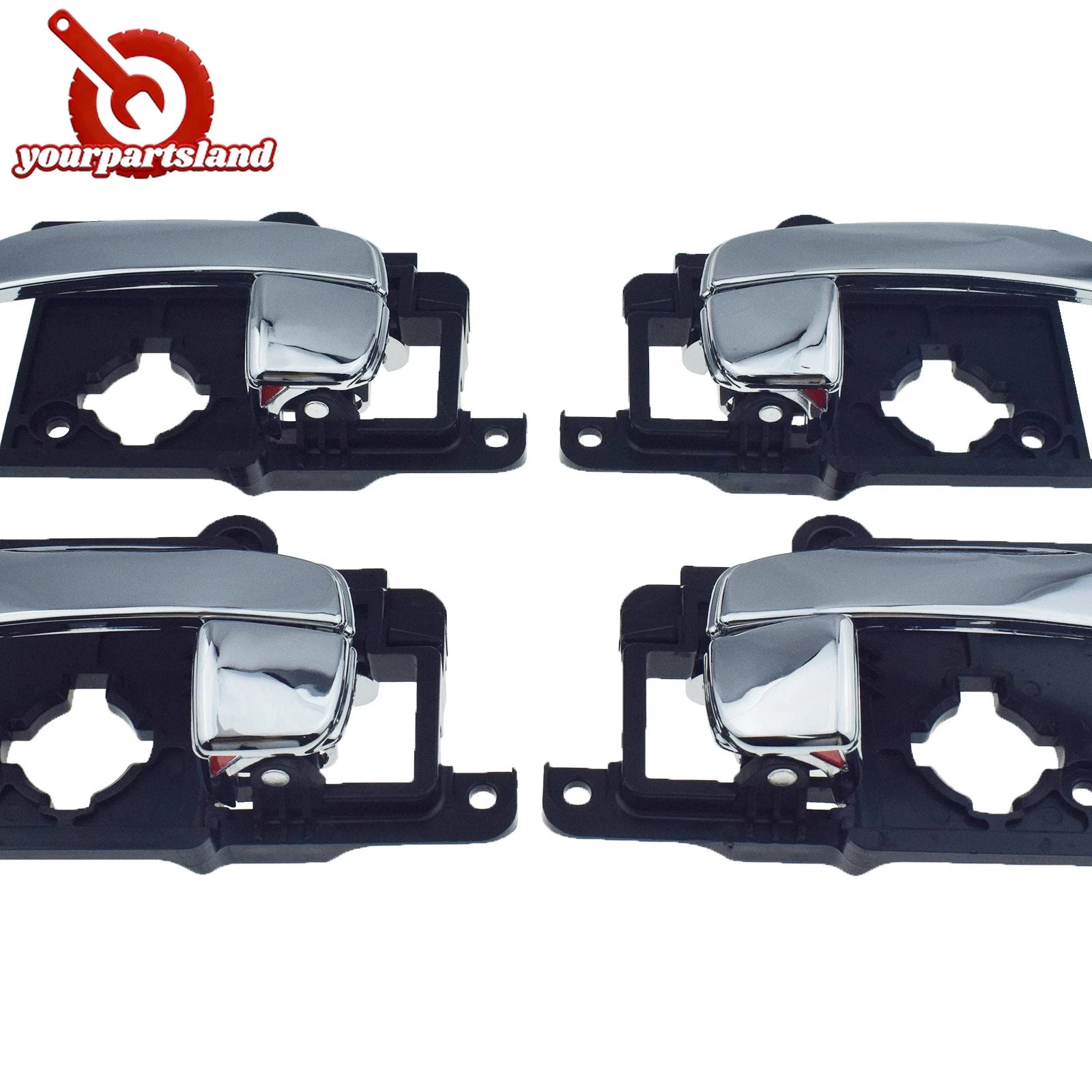 Front Rear LH RH Interior Door Handle For 2007-2010 Hyundai Elantra Sedan Chrome 6B93BC-57