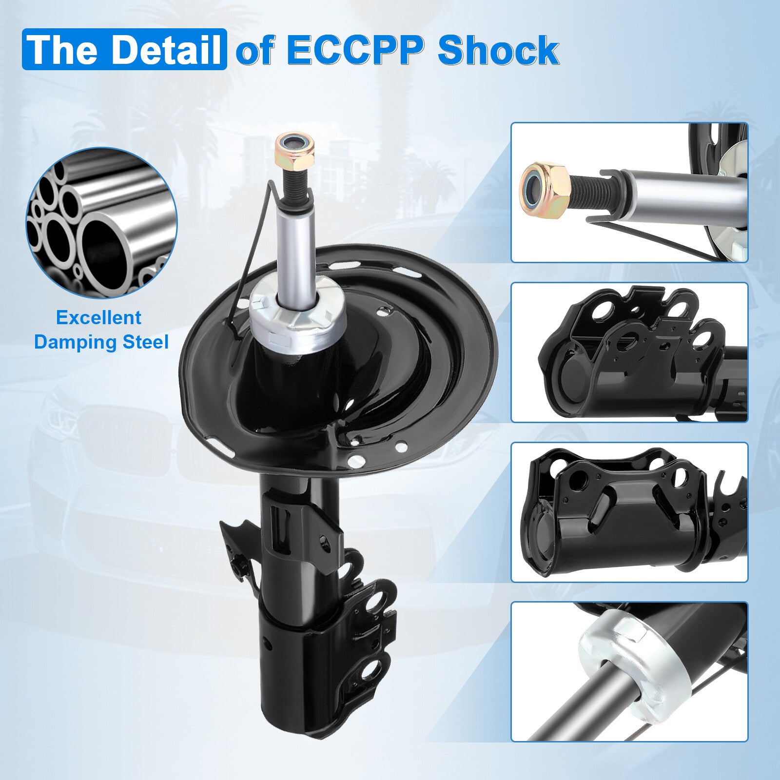 Front Rear Struts Shocks For 2007-2011 Toyota Avalon Toyota Camry Left Right 6B93BC-57