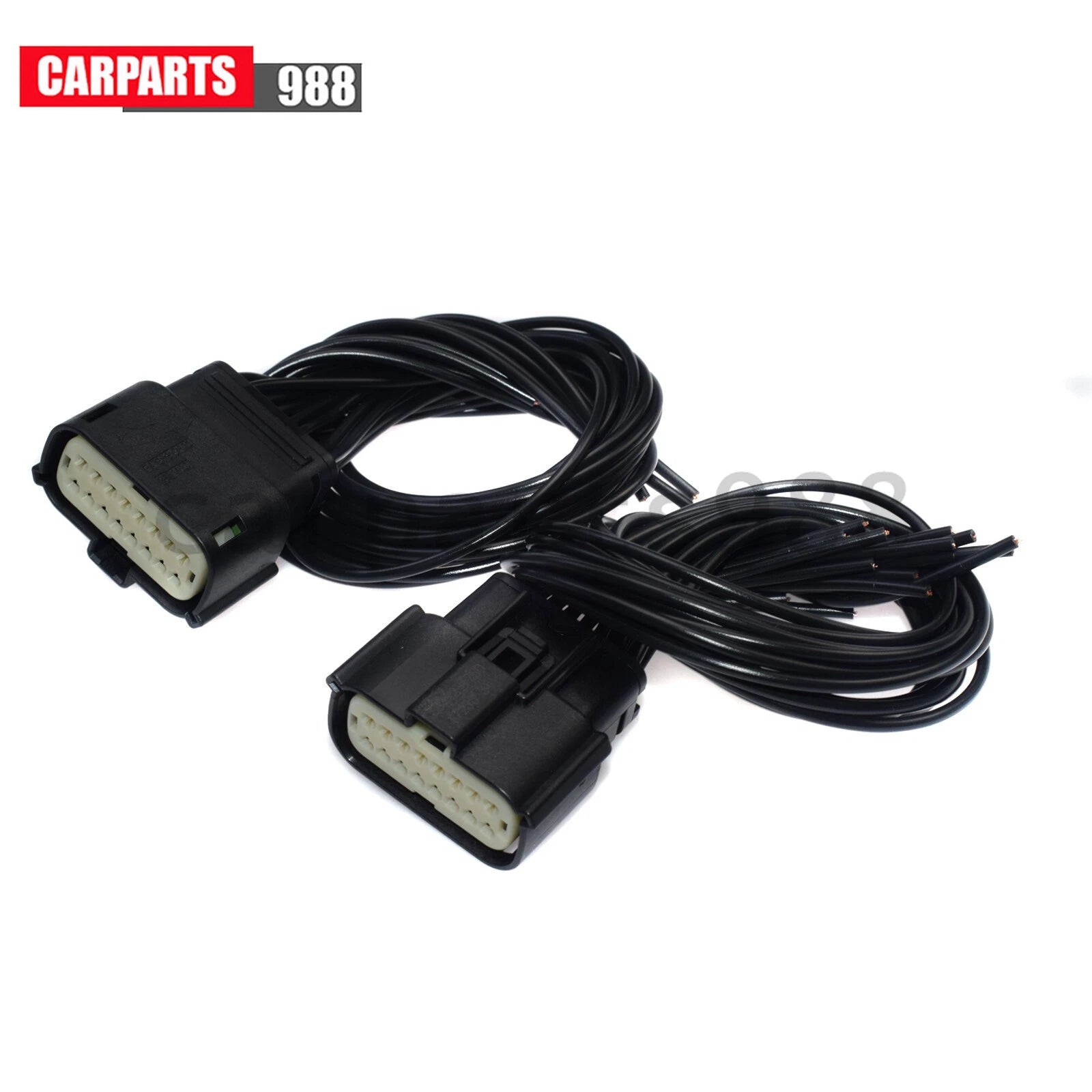 2x Headlight Connector Pigtail For 2014-18 Jeep Grand Cherokee Xenon HID SRT LED 6B93BC-57