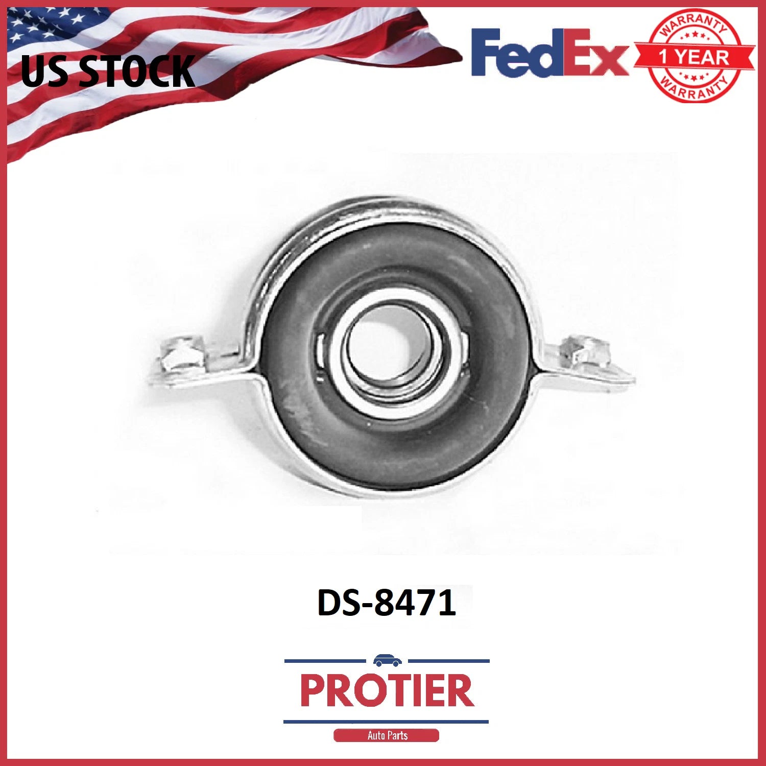 Protier Drive Shaft Center Support Bearing - Part # DS8471 6B93BC-57