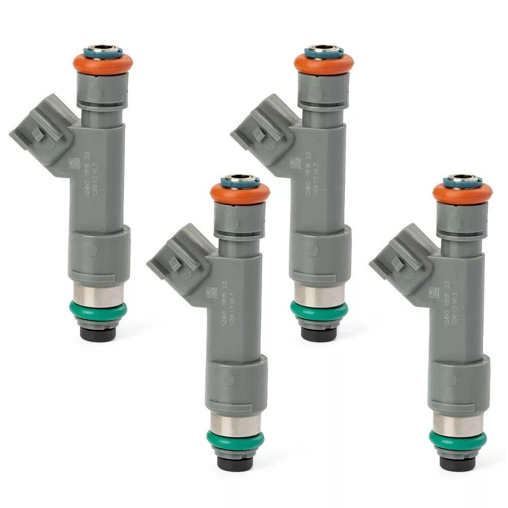 Set of 4 PCS Fuel Injectors 12613163 For 2010 Pontiac G6 Base FLEX GAS 2.4L