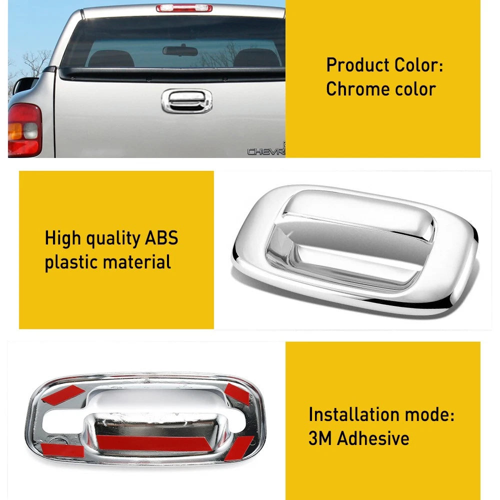 Door Handle Covers + Tailgate Handle Cover For Chevy 99-06 Silverado GMC Sierra 6B93BC-57