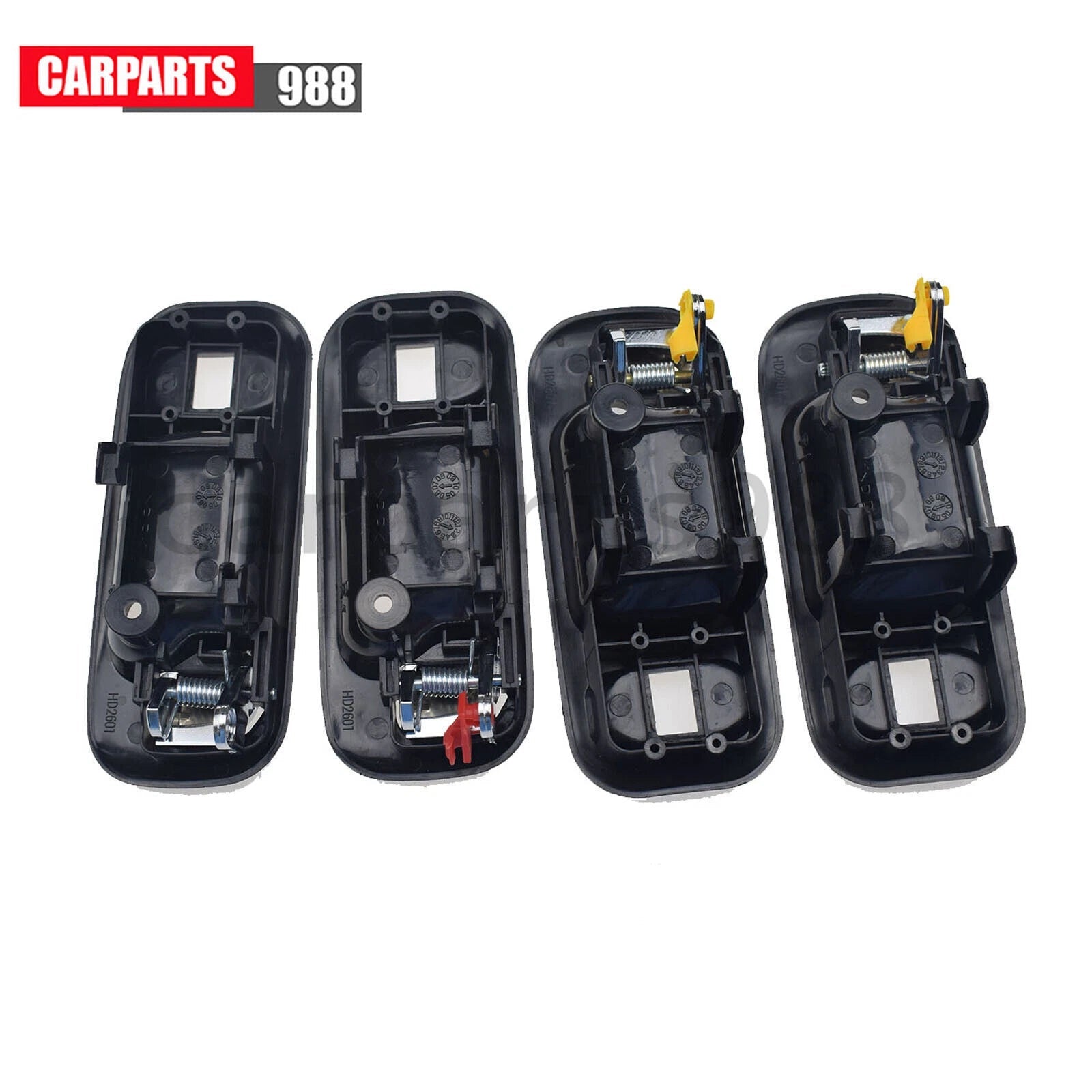 Inside Door Handle Front / Rear LH / RH for Honda CRV 1997-2001 Black & Chrome 6B93BC-57
