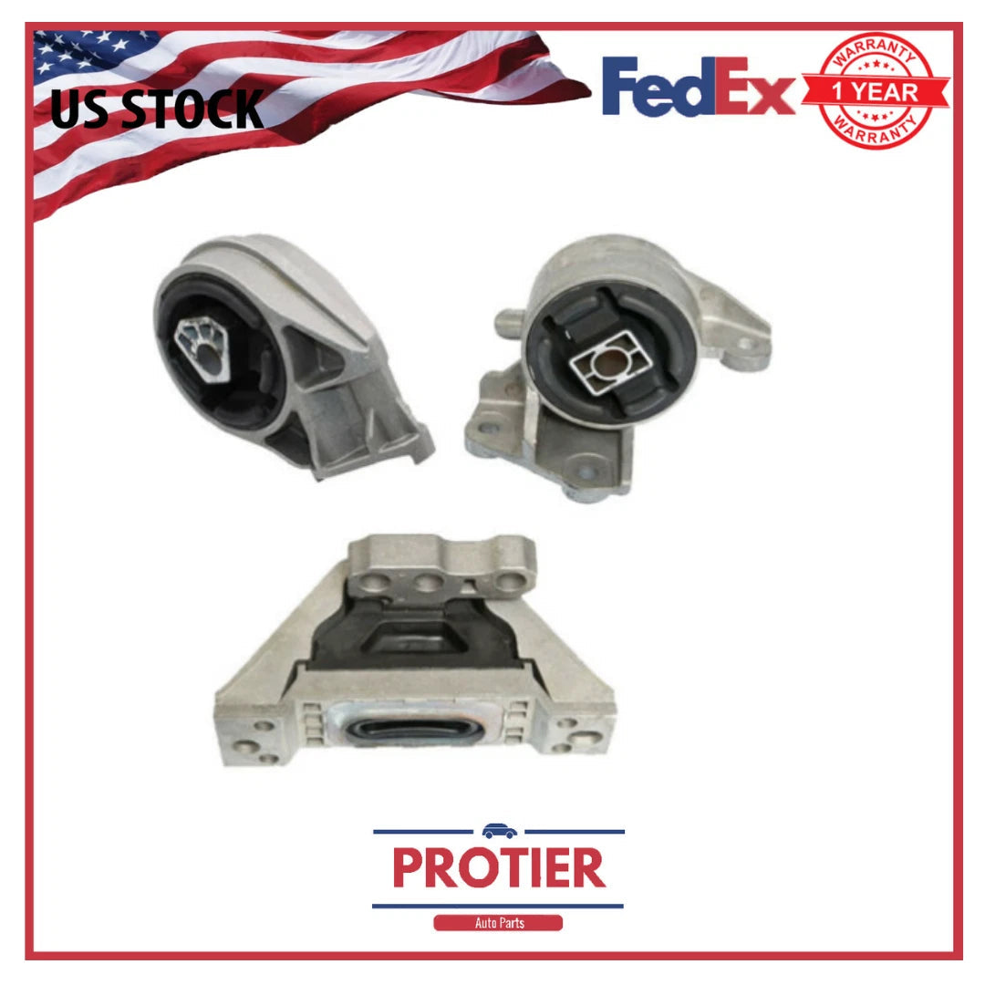 Engine Motor & Trans Mount 3PCS Set For 2003-2004 Saturn Ion 2.2 Manual Trans 6B93BC-57