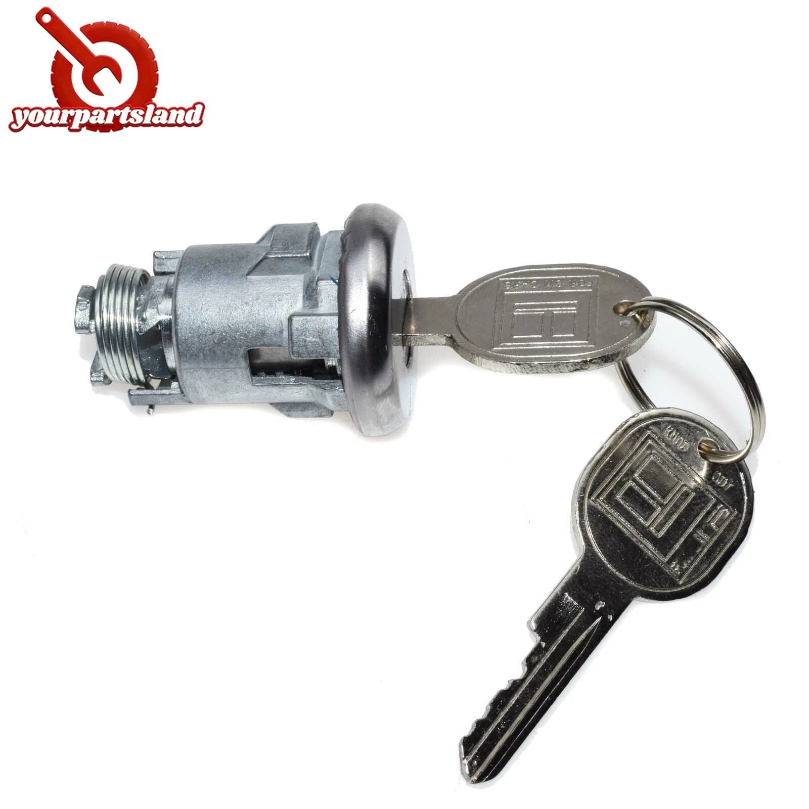 For Buick GM Chrome Trunk/Deck/Boot Lock Key Cylinder W/ 2 Keys 605533,TL1575 6B93BC-57
