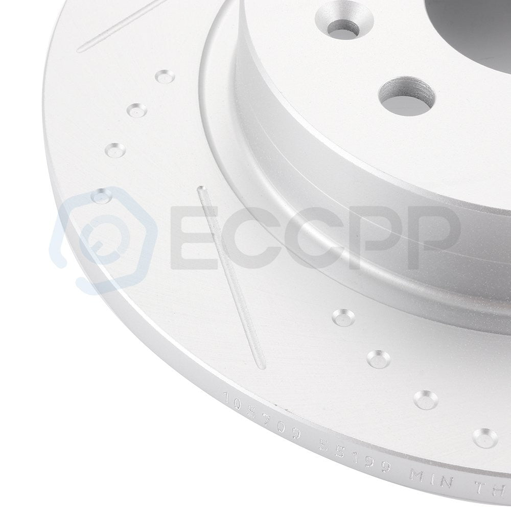 Rear Discs Brake Rotors Set For Buick Encore 2013 2014 - 2018 Slot and Solid 6B93BC-57