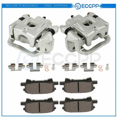 Rear Brake Calipers Brake Pads Set 6Pcs For 2004-06 Lexus Rx330 19B2905 19B2904