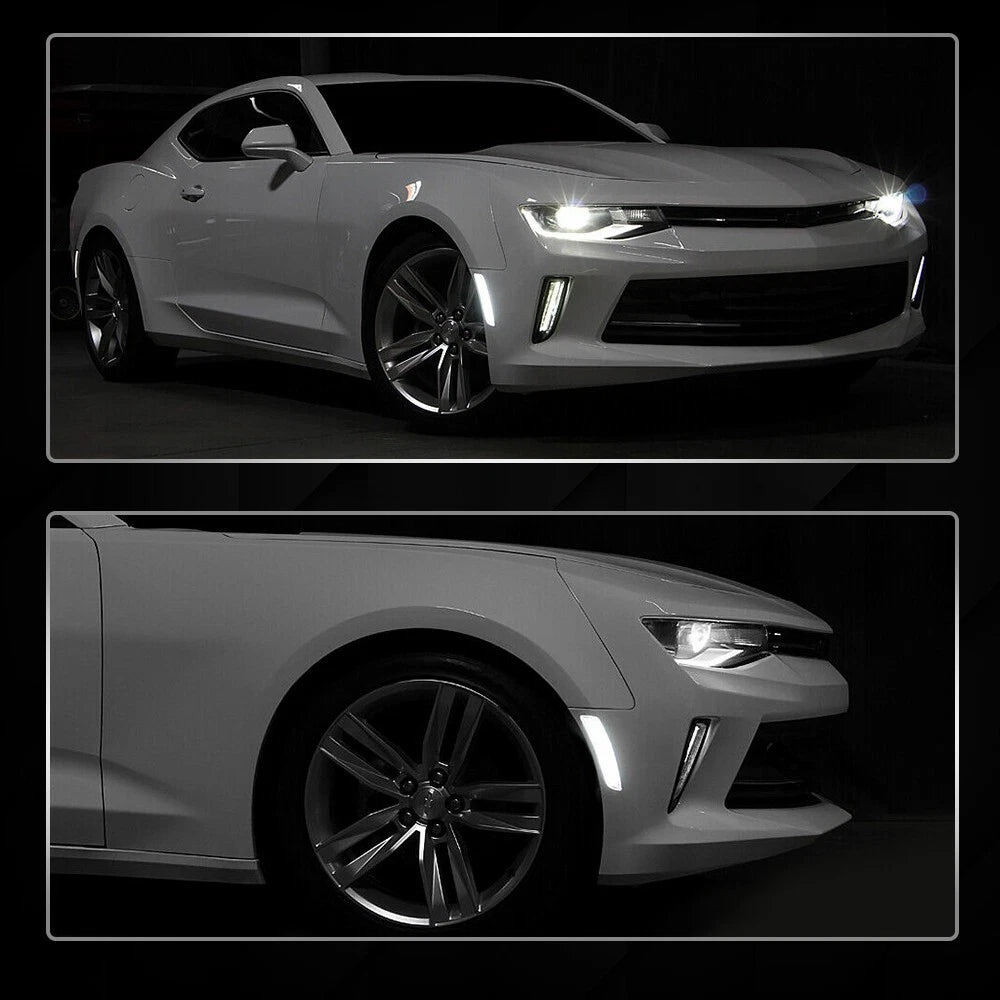 Fit 2016-2022 Chevrolet Camaro white clear LED Marker Side Lights Kit Front Rear 6B93BC-57