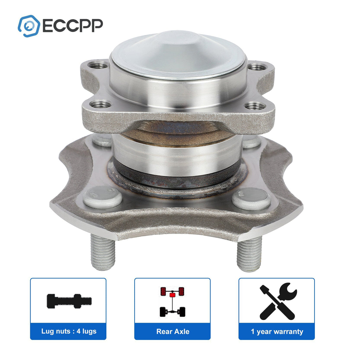 1Pc Wheel Hub Bearing Assembly Rear Fits Toyota Echo 2000 2001 2002-2005 NON-ABS 6B93BC-57