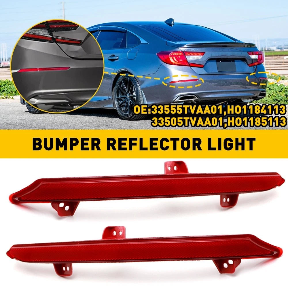 Rear Bumper Reflectors Light Left Right For 2018-2022 Honda Accord 33505TVAA01 6B93BC-57