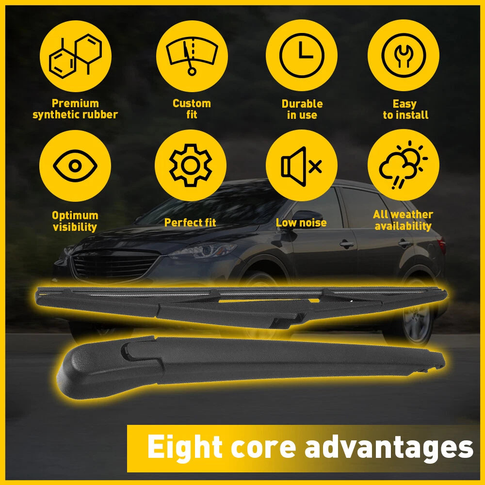 For Mazda 2007-2015 CX9 /for 2007-2012 CX7 Rear Windshield Wiper Arm Blade Set 6B93BC-57