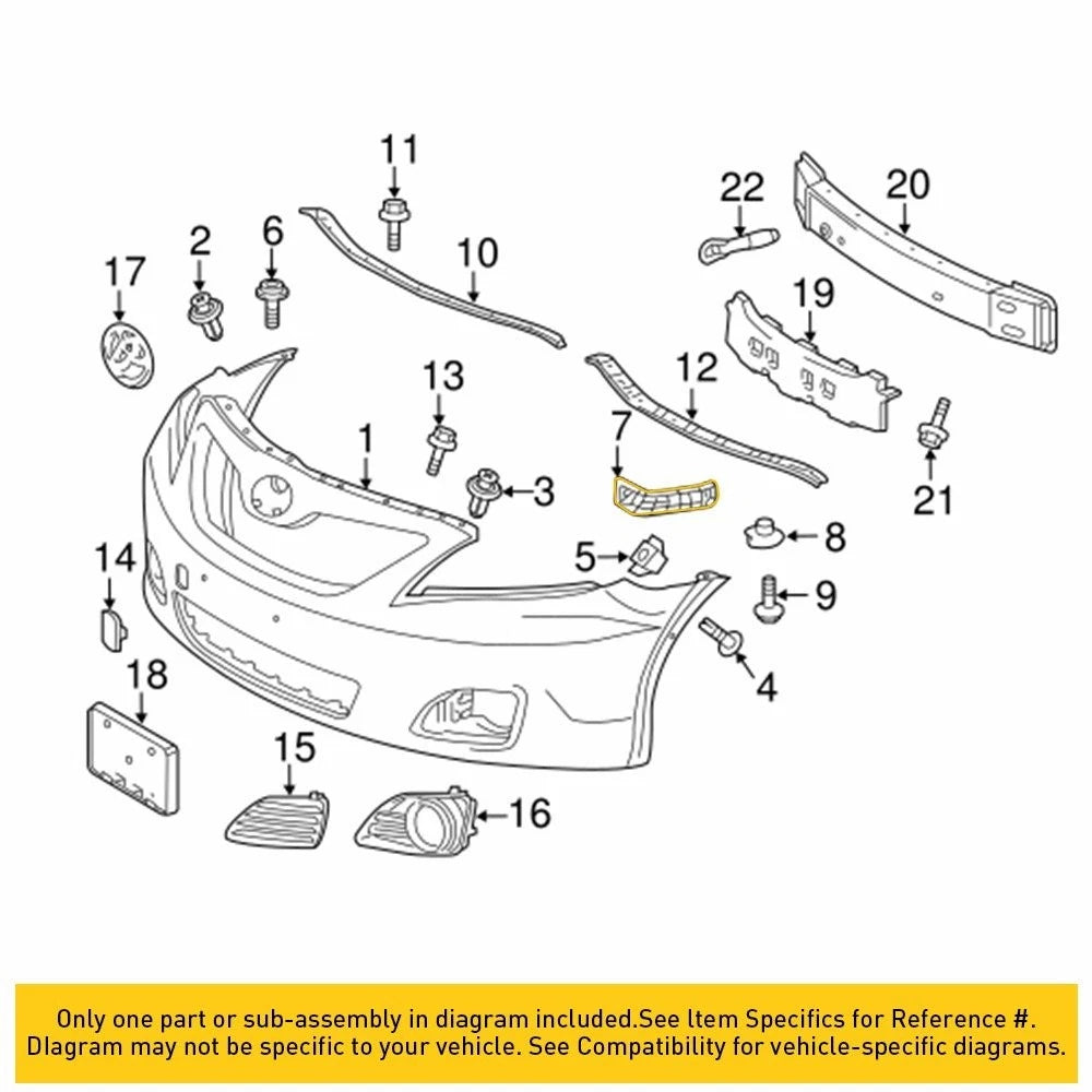 2X Bumper Bracket For 2007-2011 Toyota Camry Driver Side Passenger Left Right Bl 6B93BC-57
