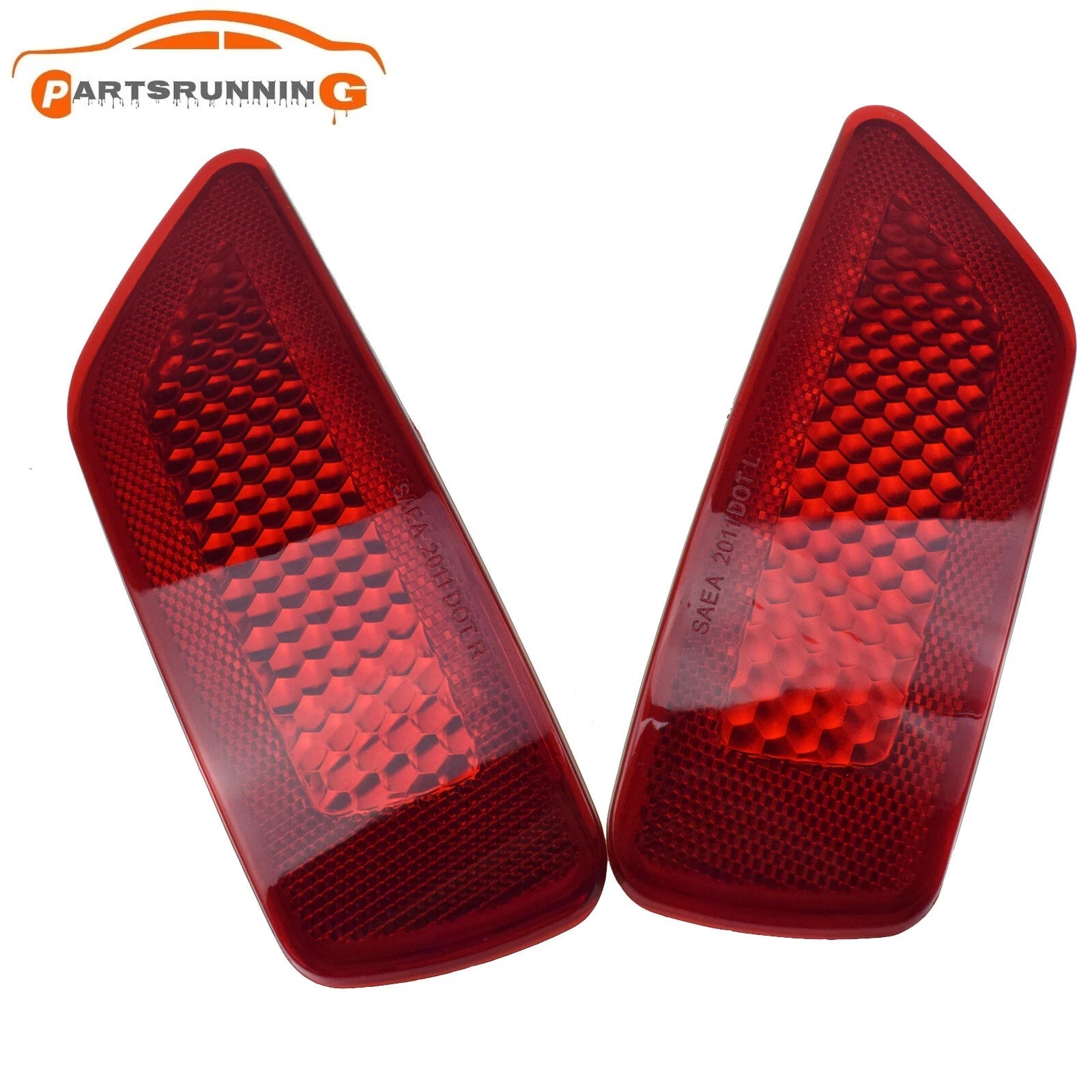 2X Rear Bumper Reflector Light For Jeep Grand Cherokee Compass For Dodge Journey 6B93BC-57