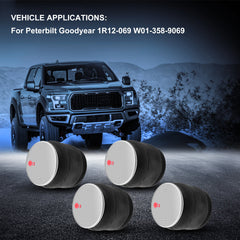 4PCS Air Suspension Rear Air Bags For Peterbilt Goodyear 1R12-069 W01-358-9069 6B93BC-57