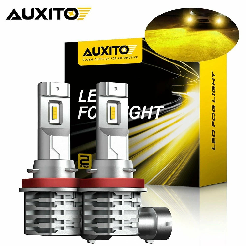 AUXITO LED Front Fog Driving Light H11 H16 6000K H8 Super Bright Bulb Fanless A6 6B93BC-57