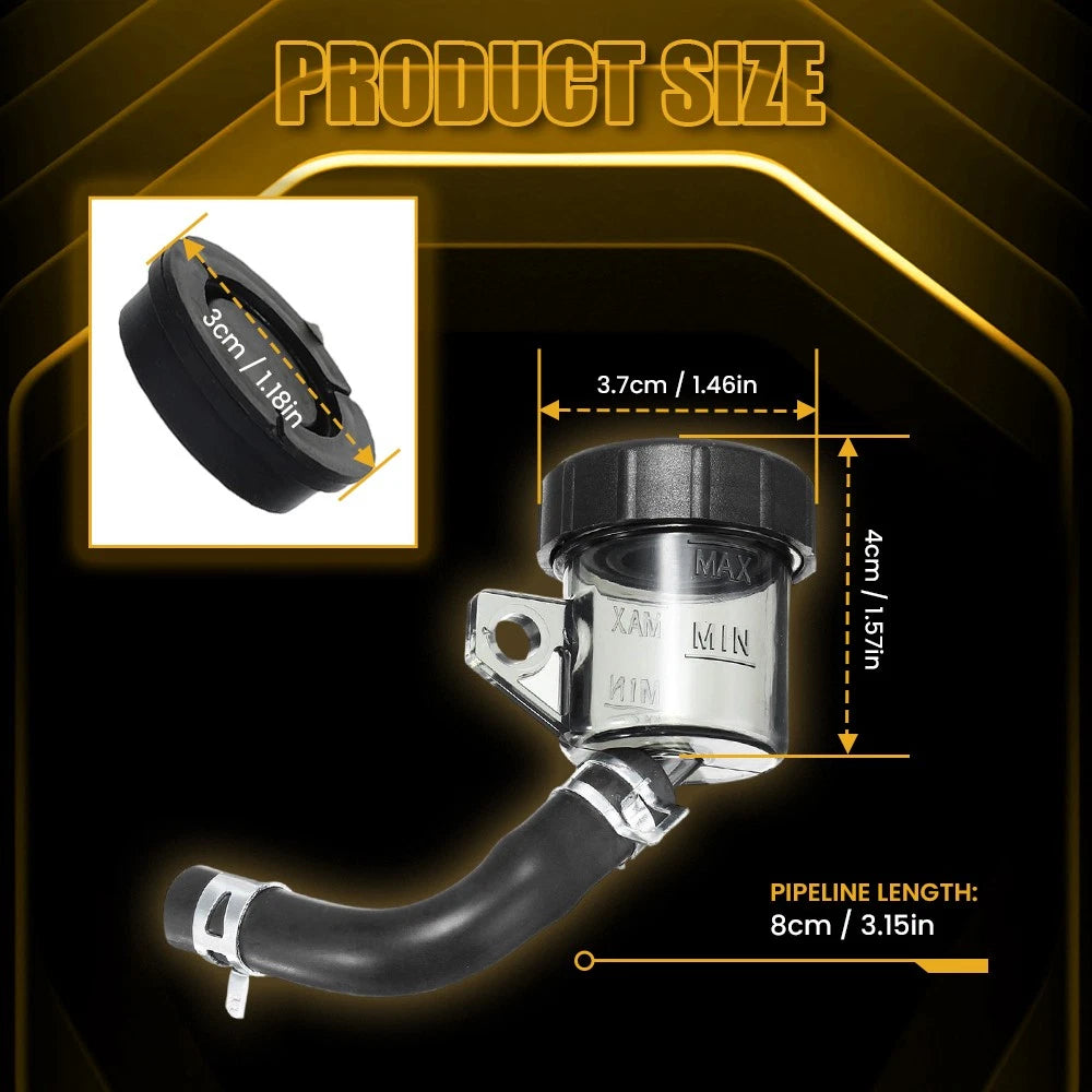 Motorcycle Brake Fluid Reservoir For Honda Kawasaki Ducati Suzuki Yamaha Triumph 6B93BC-57
