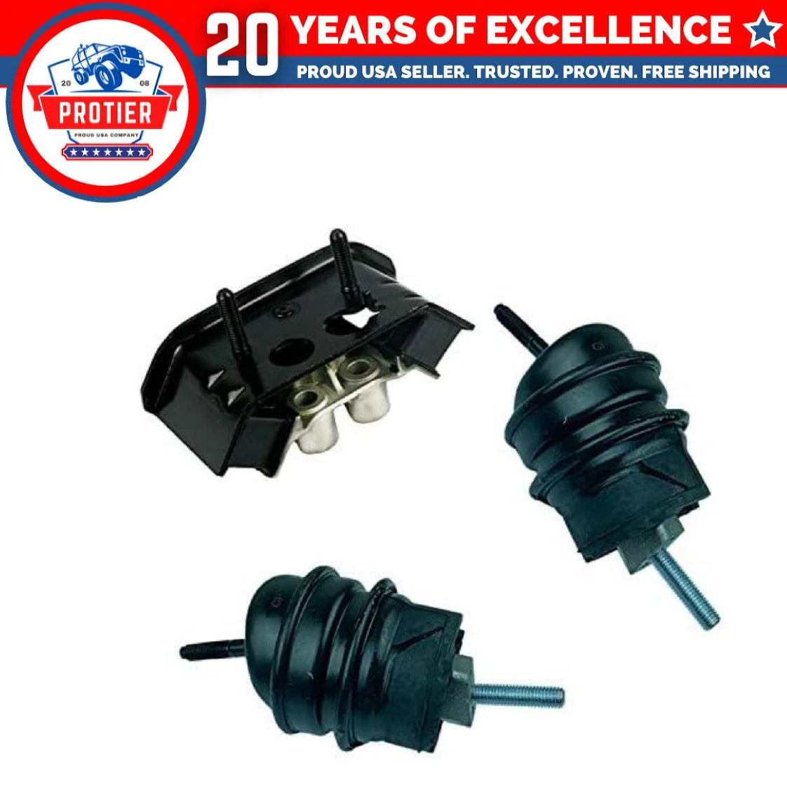 Engine Motor & Trans Mount 3PCS Set Fit 2010-2015 Chevrolet Camaro 3.6L for 6B93BC-57